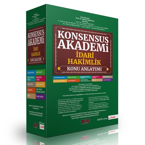 Konsensus Akademi Adli Hakimlik Konu Anlatımı Savaş Yayınları