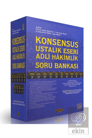 Konsensus Ustalık Eseri Adli Hakimlik Soru Bankası 2023