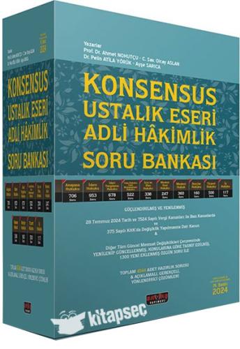 Konsensus Ustalık Eseri Adli Hakimlik Soru Bankası Savaş Yayınları