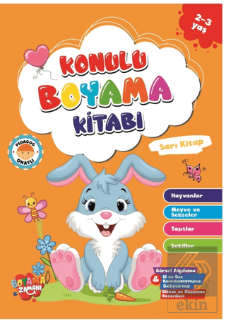 Konulu Boyama Serisi-Sarı Kitap 2-3 Yaş