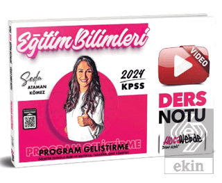 KPSS 2024 Eğitim Bilimleri Program Geliştirme Vide