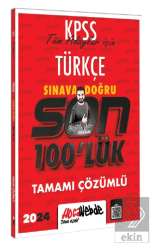 KPSS 2024 Türkçe Son 100 lük Tamamı Çözümlü Sorular