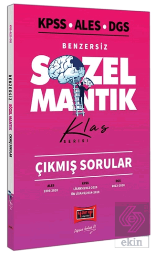 KPSS ALES DGS Benzersiz Sözel Mantık Çıkmış Sorular Klas Serisi