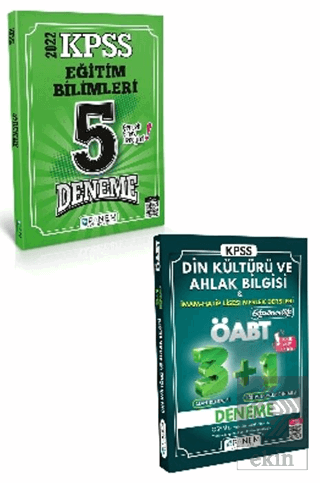 KPSS Eğitim Bilimleri 5 Deneme +ÖABT Din Kültürü v