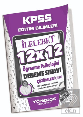 2023 KPSS Eğitim Bilimleri Öğrenme Psikolojisi 12x