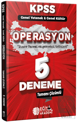 KPSS Genel Kültür Genel Yetenek Operasyon 5+1 Dene