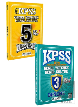 KPSS Genel Yetenek Genel Kültür Çözümlü 5 Deneme+