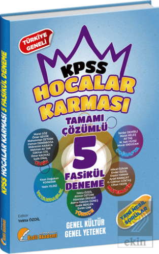 KPSS Genel Yetenek Genel Kültür Hocalar Karması 5 Deneme Çözümlü