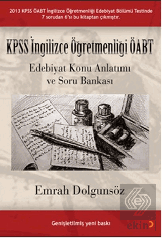 KPSS İngilizce Öğretmenliği ÖABT Edebiyat Konu Anl