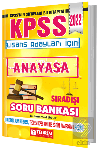 KPSS Lisans Anayasa Sıradışı Soru Bankası