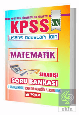 KPSS Lisans Matematik Sıradışı Soru Bankası