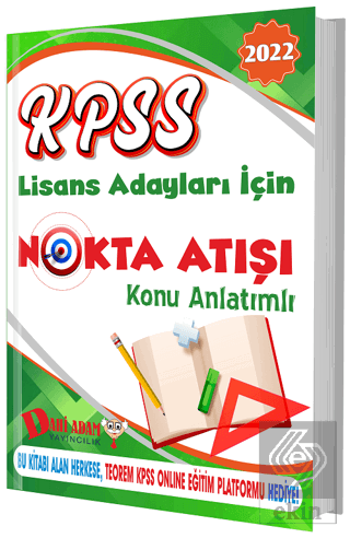 2022 KPSS Lisans Nokta Atışı Konu Kitabı