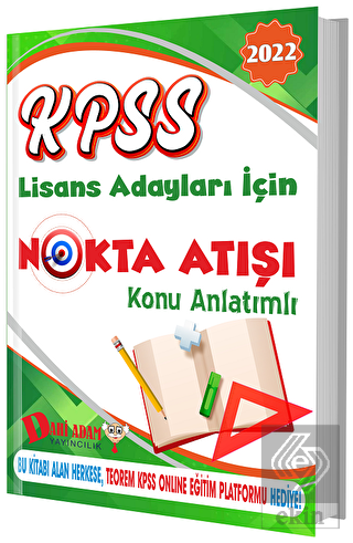 2022 KPSS Lisans Nokta Atışı Konu Kitabı