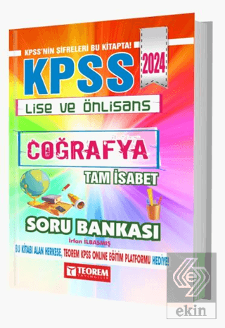 KPSS Lise Ön Lisans Tam İsabet Coğrafya Soru Banka