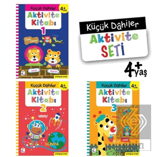 Küçük Dahiler Aktivite Seti 4+ Yaş (3 Kitap Takım)