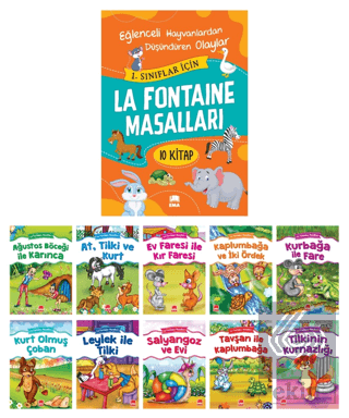 La Fontaine Masalları (10 Kitap Takım - Büyük Boy)