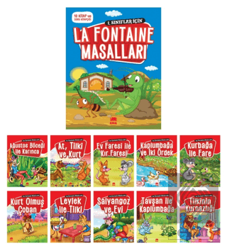 La Fontaine Masalları (10 Kitap Takım - Küçük Boy)