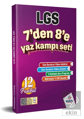 LGS 7den 8e Yaz Kampı Konu Anlatımlı Soru Bankası Seti