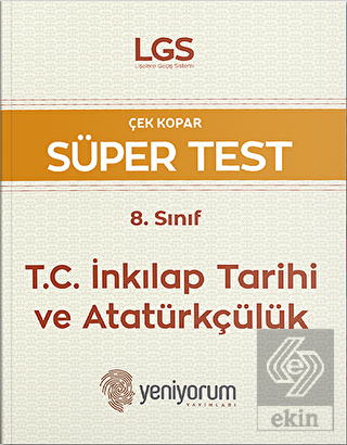 LGS Çek Kopar Süper Test 8. Sınıf T.C. İnkılap Tar