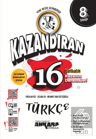 LGS Kazandıran 16 Haftalık Türkçe Kazanım Denemele