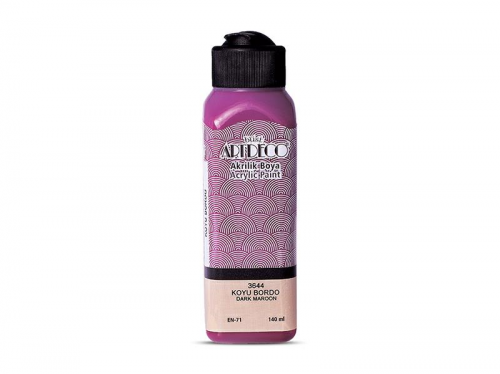 LİSANS ARTDECO AKRİLİK BOYA 140 ML KOYU BORDO