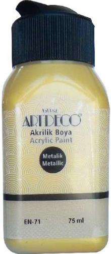 LİSANS METALİK AKRİLİK BOYA 75 ML AZTEK ALTIN