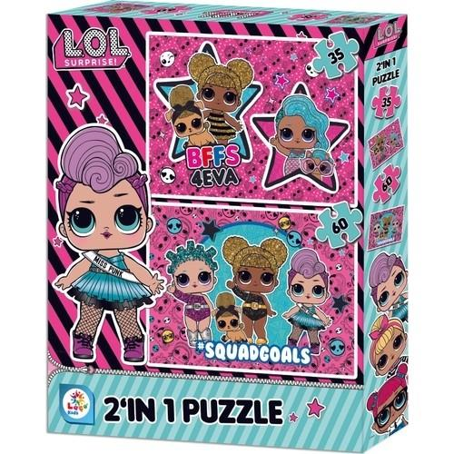 Lisanslı LOL 2 in 1 35+60 Parça Puzzle