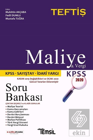 Maliye ve Vergi Hukuku Soru Bankası