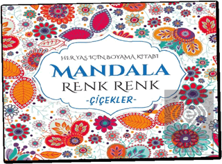 Mandala Renk Renk Çiçekler