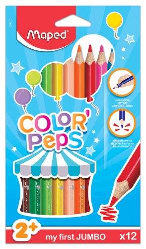 Maped Color Peps Maxi Kuru Boya 12 Renk