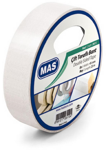 Mas 2615 Çift Taraflı Bant 45mm x 25m