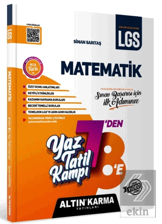 Matematik Yaz Tatil Kampı LGS 7-8. Sınıf Hazırlık