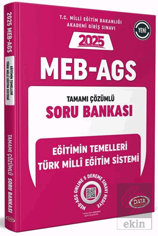 MEB AGS Eğitimin Temelleri Türk Milli Eğitim Çözümlü Soru Bankası