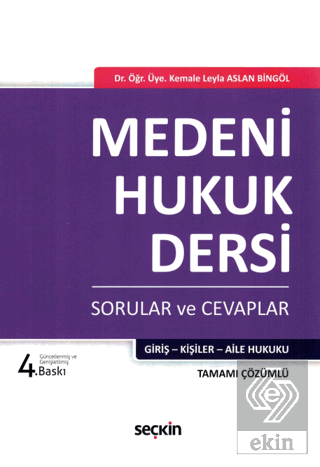 Medeni Hukuk Dersi Sorular ve Cevaplar