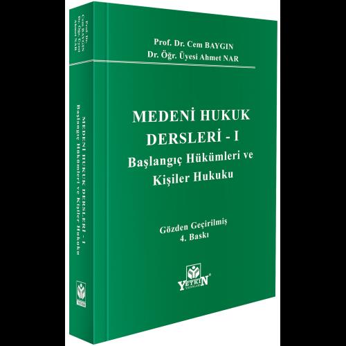 Medeni Hukuk Dersleri - I