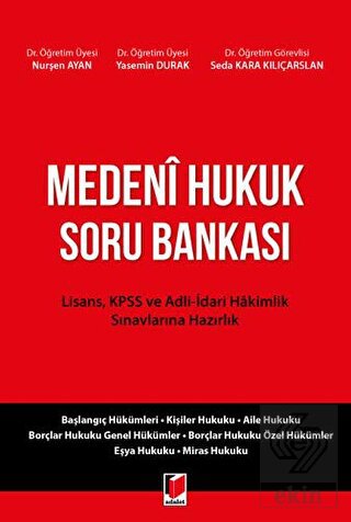 Medeni Hukuk Soru Bankası