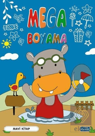 Mega Boyama-Mavi Kitap