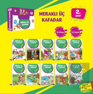 Meraklı Üç Kafadar Serisi (10 Kitap - Etkinlik Tes