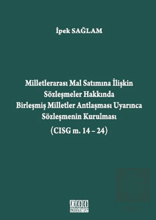 Milletlerarası Mal Satımına İlişkin Sözleşmeler Ha