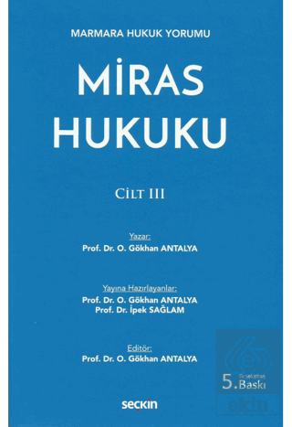 Miras Hukuku Cilt: III