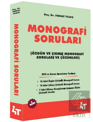 Monografi Soruları (Özgün ve Çıkmış Monografi Soruları ve çözümleri)