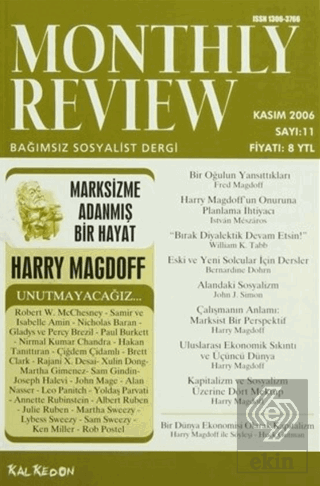 Monthly Review Bağımsız Sosyalist Dergi Sayı: 11 /