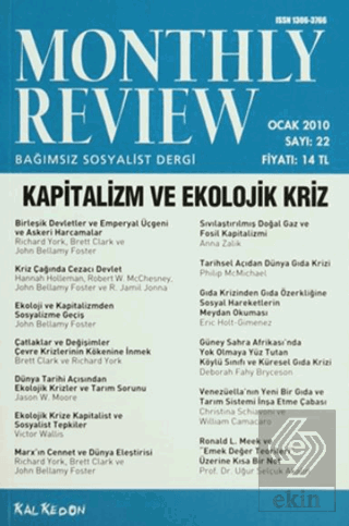 Monthly Review Bağımsız Sosyalist Dergi Sayı: 22 /