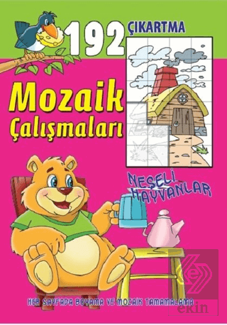 Mozaik Çalışmaları 192 Çıkartma - Neşeli Hayvanla