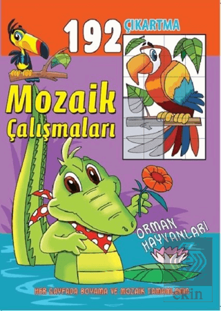 Mozaik Çalışmaları 192 Çıkartma - Orman Hayvanları