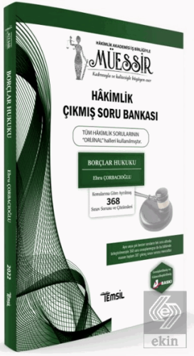 Müessir Borçlar Hukuku Hakimlik Çıkmış Soru Bankas