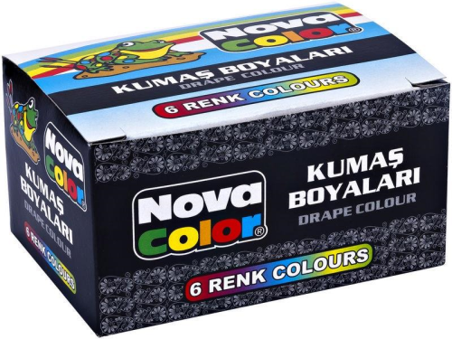 N.COLOR KUMAŞ BOYASI 6 LI ŞİŞE TAKIM 35CC