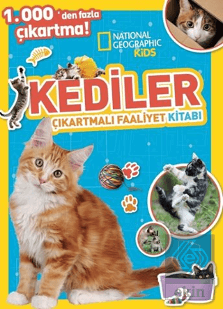 National Geographic Kids Kediler Çıkartmalı Faaliyet Kitabı