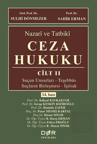 Nazari ve Tatbiki Ceza Hukuku Cilt 2