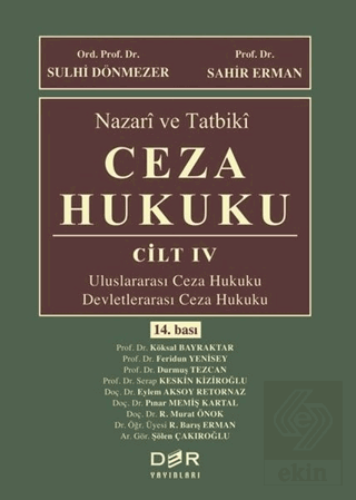 Nazari ve Tatbiki Ceza Hukuku Cilt 4